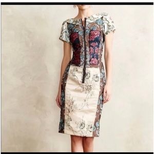 New Byron Lars- Beguiles Brocade Dress Anthropologie Size 4